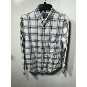 Abercrombie & Fitch Classic Plaid Flannel Shirt Button Down Mens Small